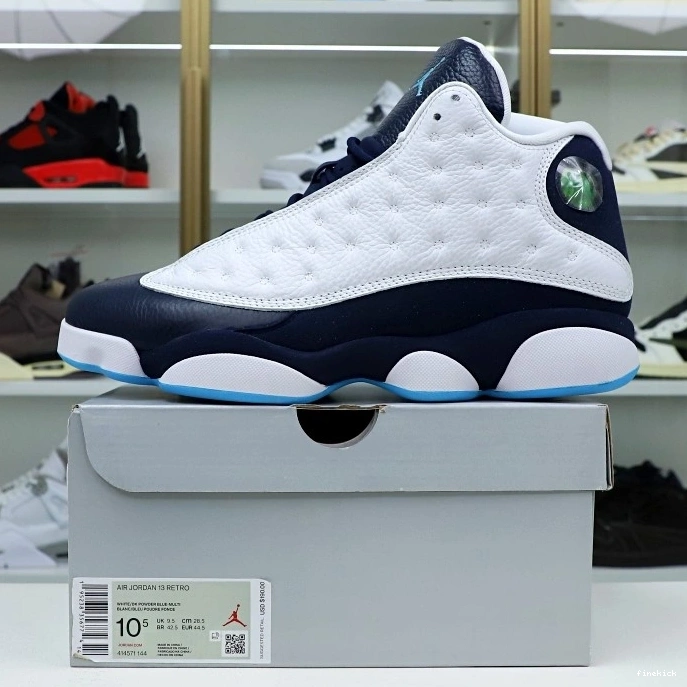 414571-144 13 RETRO POWDER BLUE OBSIDIAN AIR WHITE JORDAN 0724